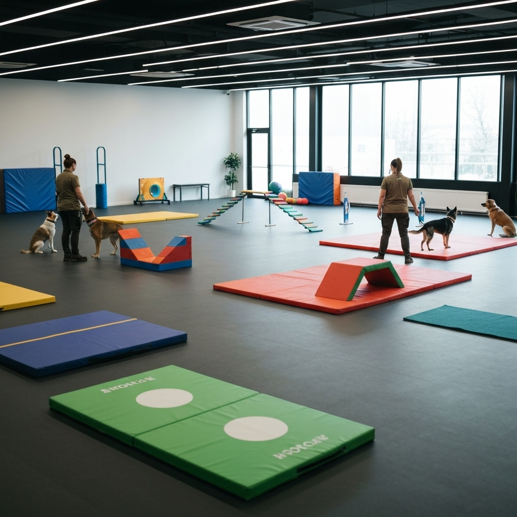Instalaciones modernas de entrenamiento canino